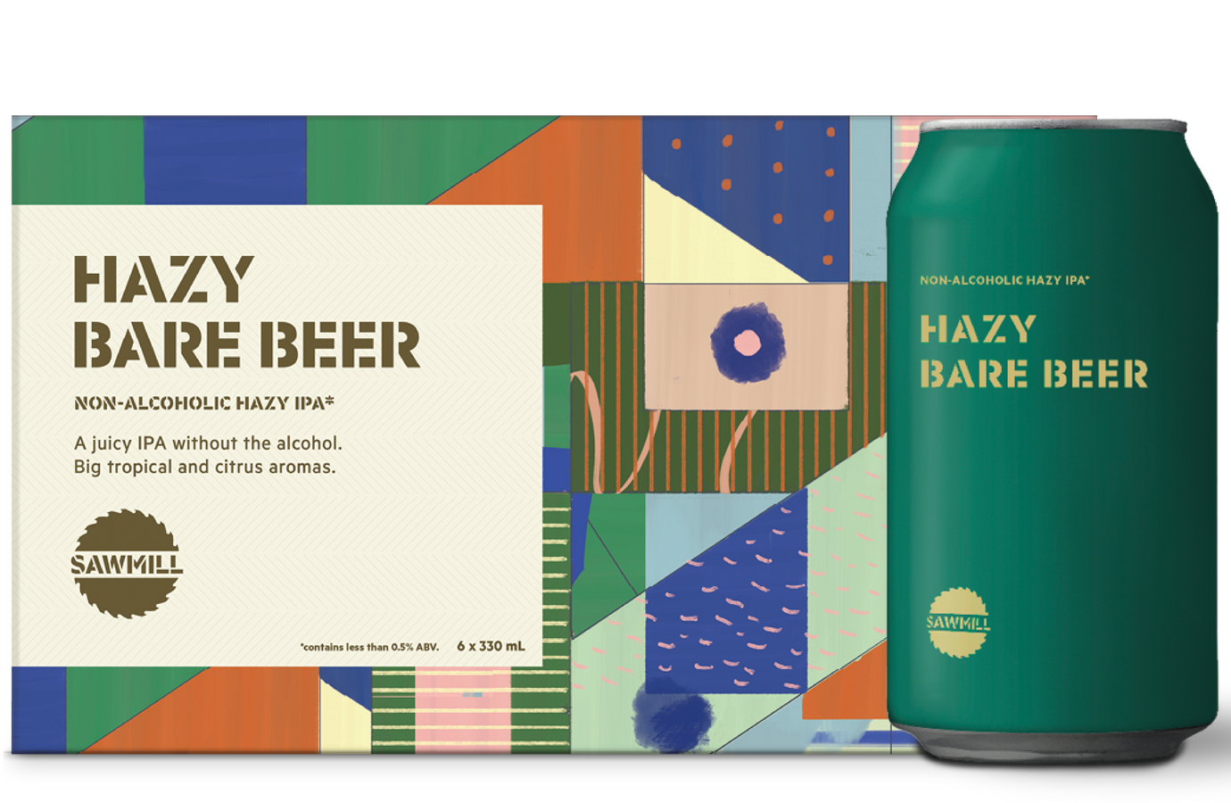 Hazy Bare Beer / Non-alcoholic hazy IPA*